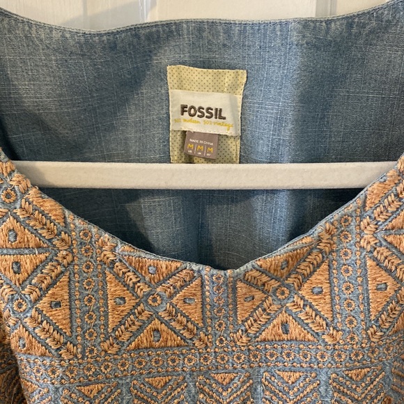 Fossil, size medium, denim dress - Picture 2 of 2